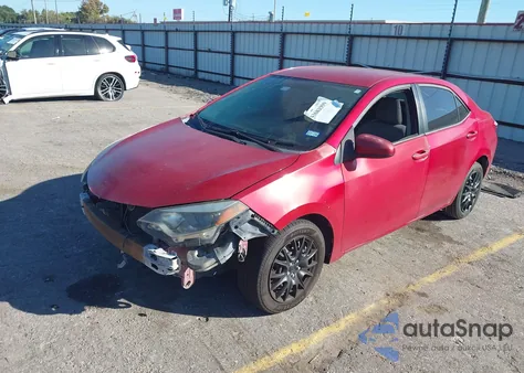 2015 Toyota Corolla Le из США, поврежденный, VIN 2T1BURHE1FC245535